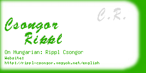 csongor rippl business card